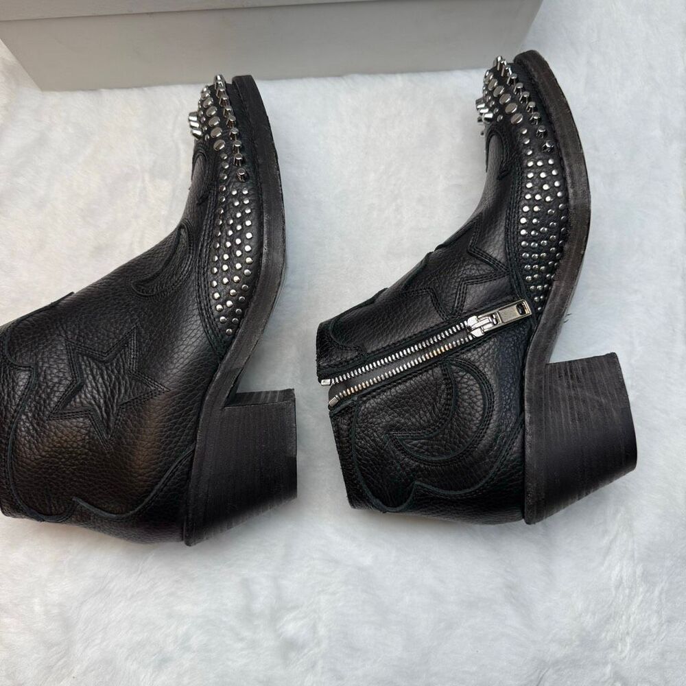 ALEXANDER MCQUEEN Star and moon studded booties size 37 - Picture 11 of 14
